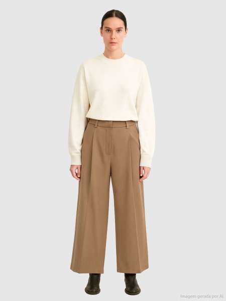 Pantalones Mujer Beige Vero Moda