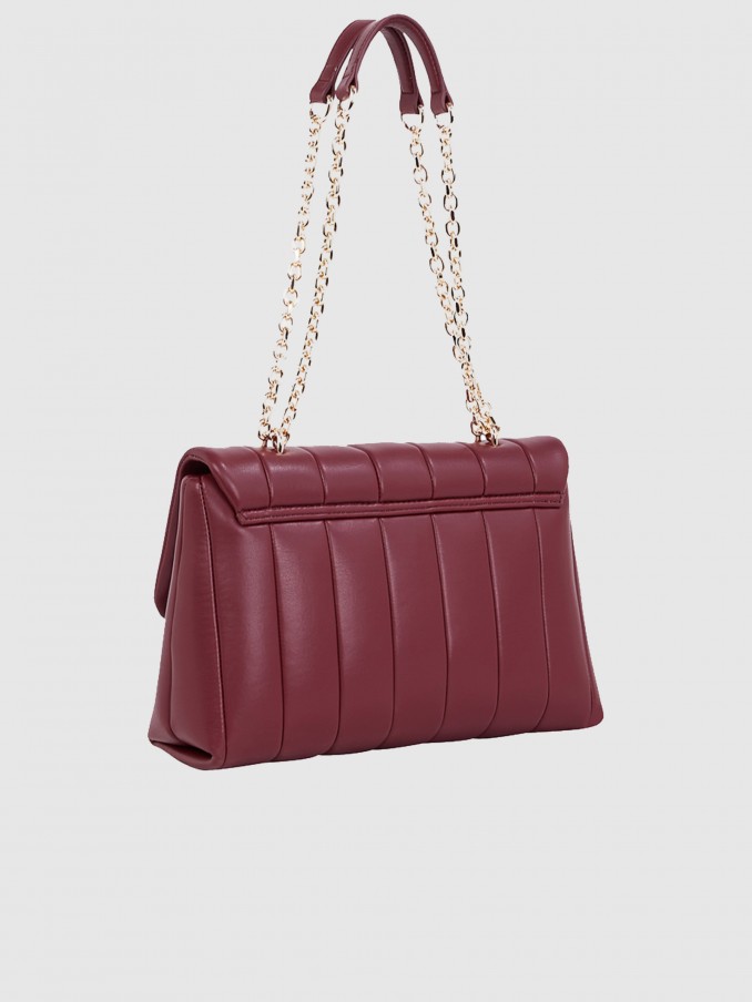 Bolsos de Hombro Mujer Burdeos Tommy Jeans
