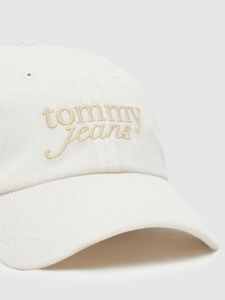 Hats Woman White Tommy Jeans