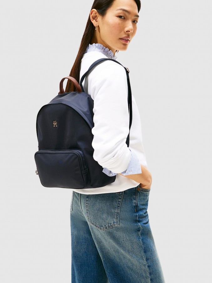 Backpack Woman Navy Blue Tommy Jeans
