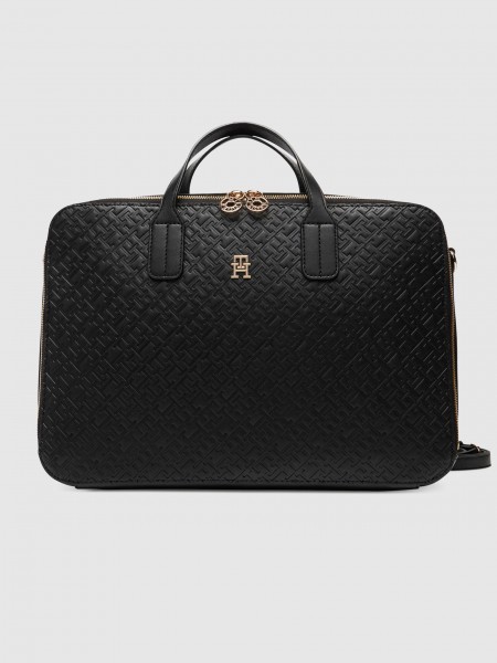 Bolsas Para Porttiles Mujer Negro Tommy Jeans