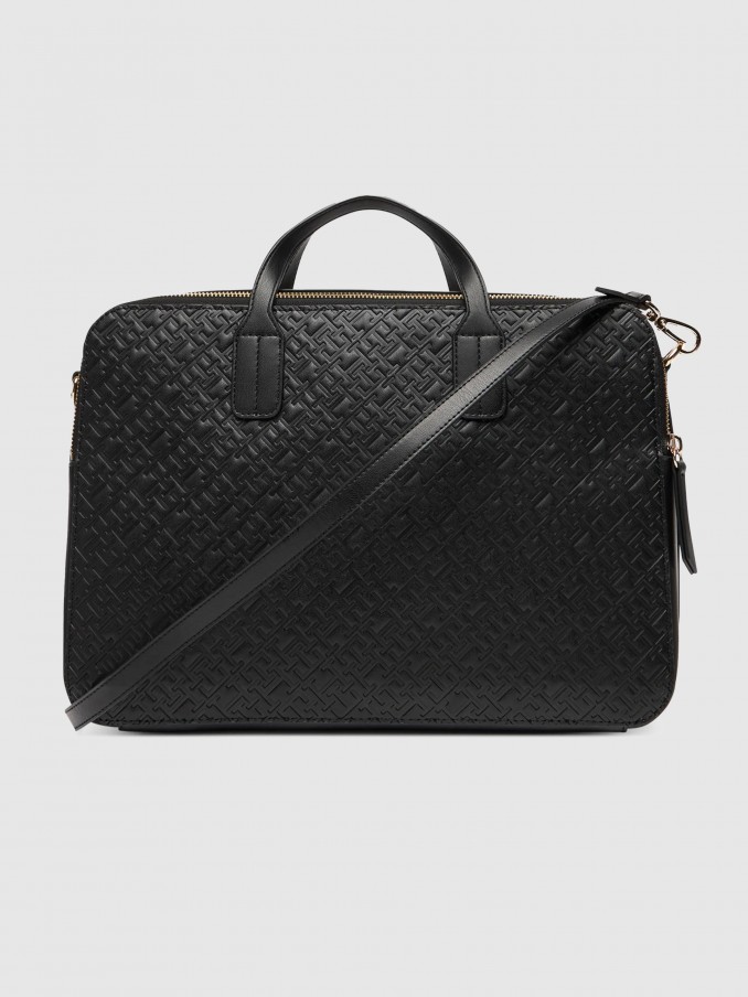 Bolsas Para Porttiles Mujer Negro Tommy Jeans