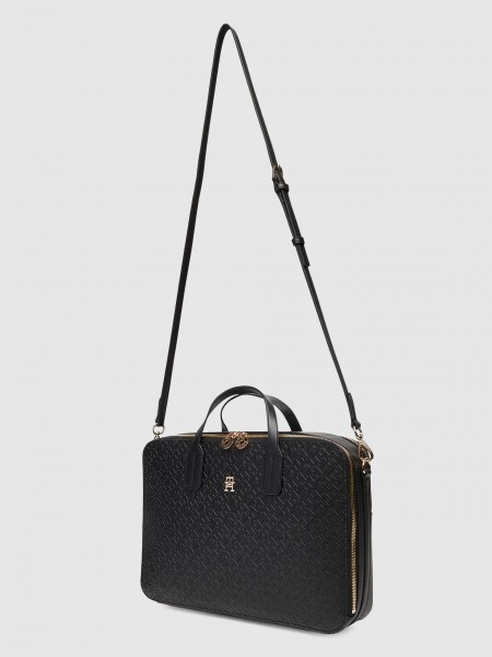 Laptop Bags Woman Black Tommy Jeans