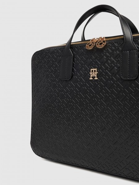 Laptop Bags Woman Black Tommy Jeans