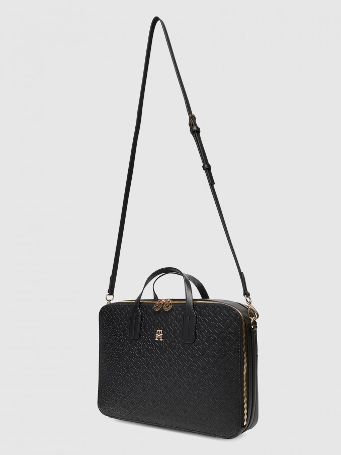 Laptop Bags Woman Black Tommy Jeans