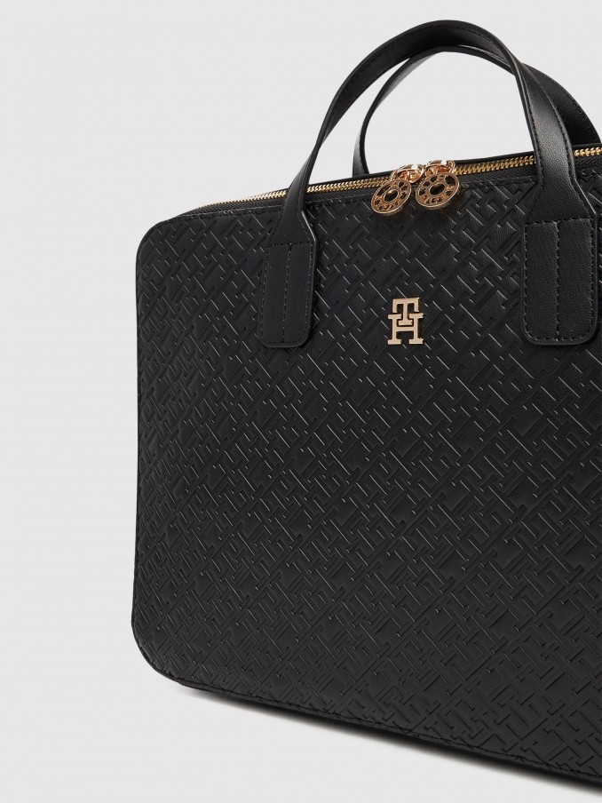 Laptop Bags Woman Black Tommy Jeans