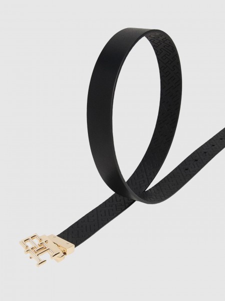 Cinturon Mujer Negro Tommy Jeans