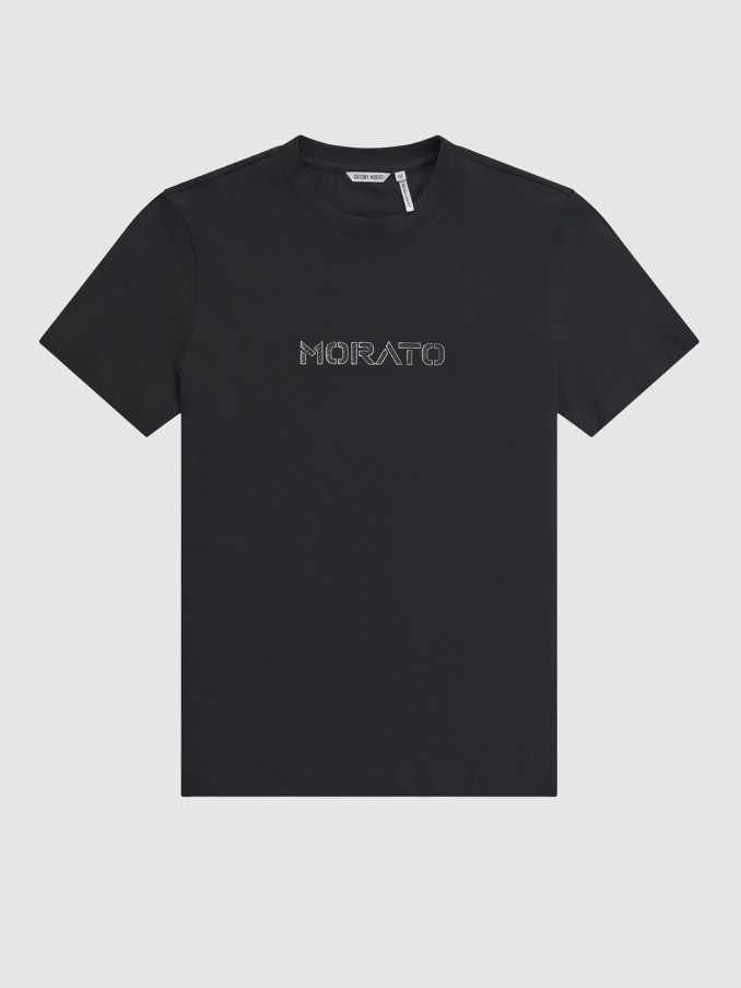 T-Shirt Man Black Antony Morato