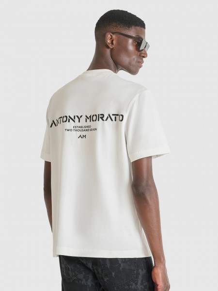 T-Shirt Man White Antony Morato
