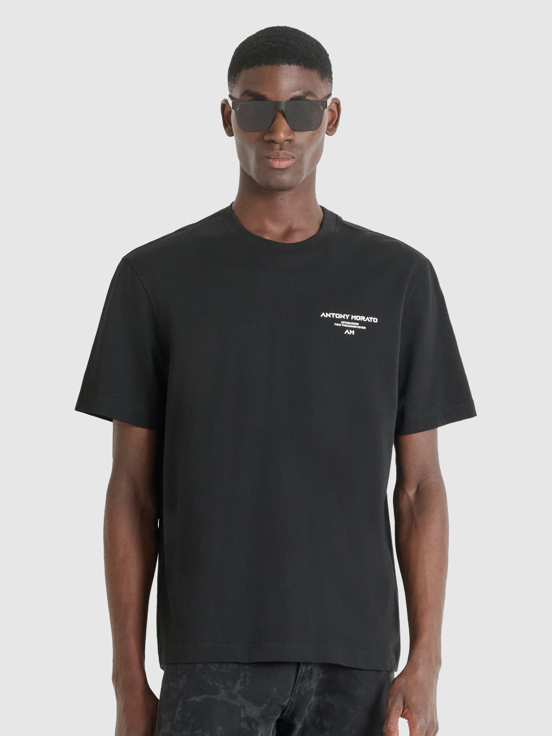 T-Shirt Man Black Antony Morato