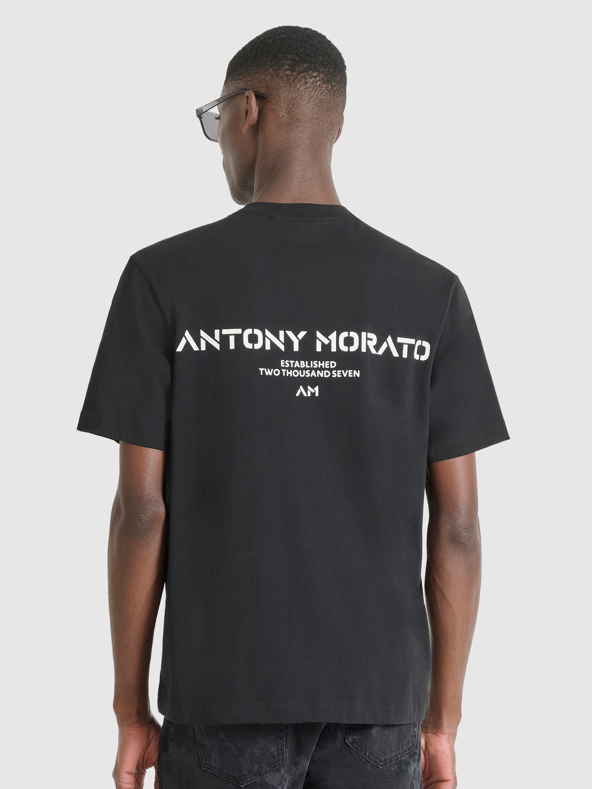 T-Shirt Man Black Antony Morato