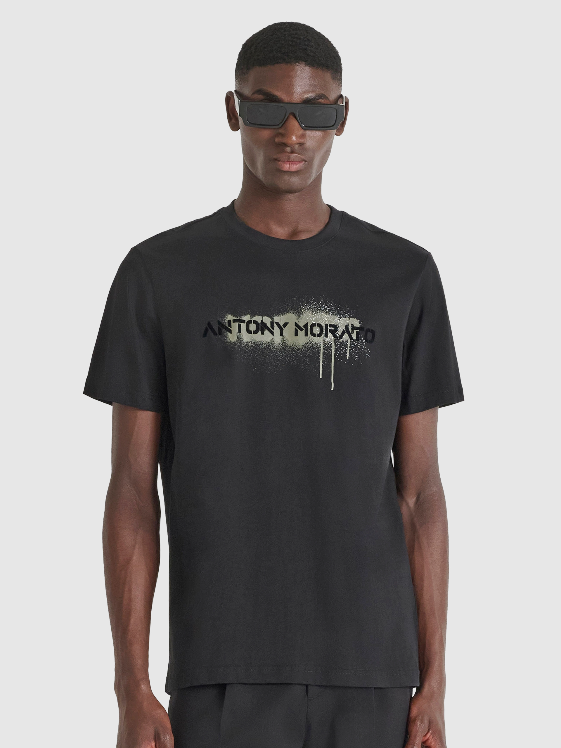 T-Shirt Man Black Antony Morato