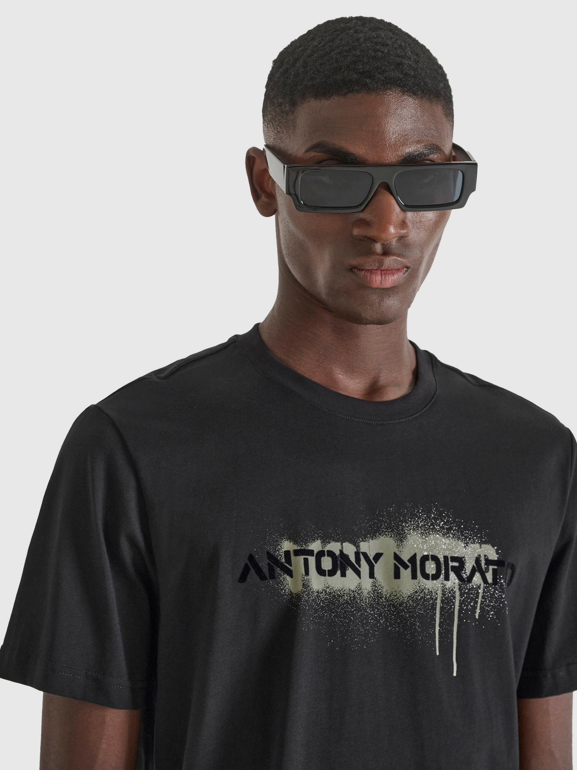 T-Shirt Man Black Antony Morato