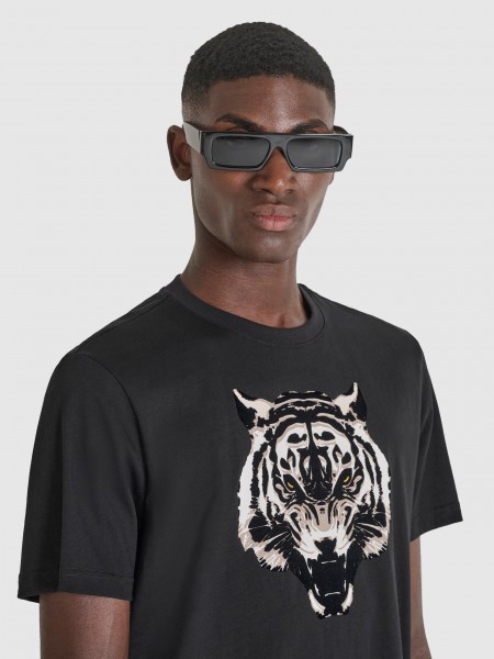 T-Shirt Man Black Antony Morato