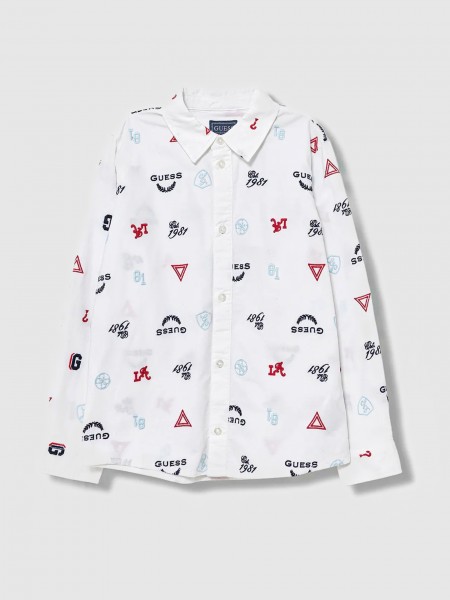 Shirt Boy White Guess
