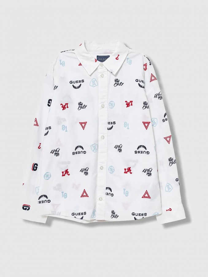 Shirt Boy White Guess