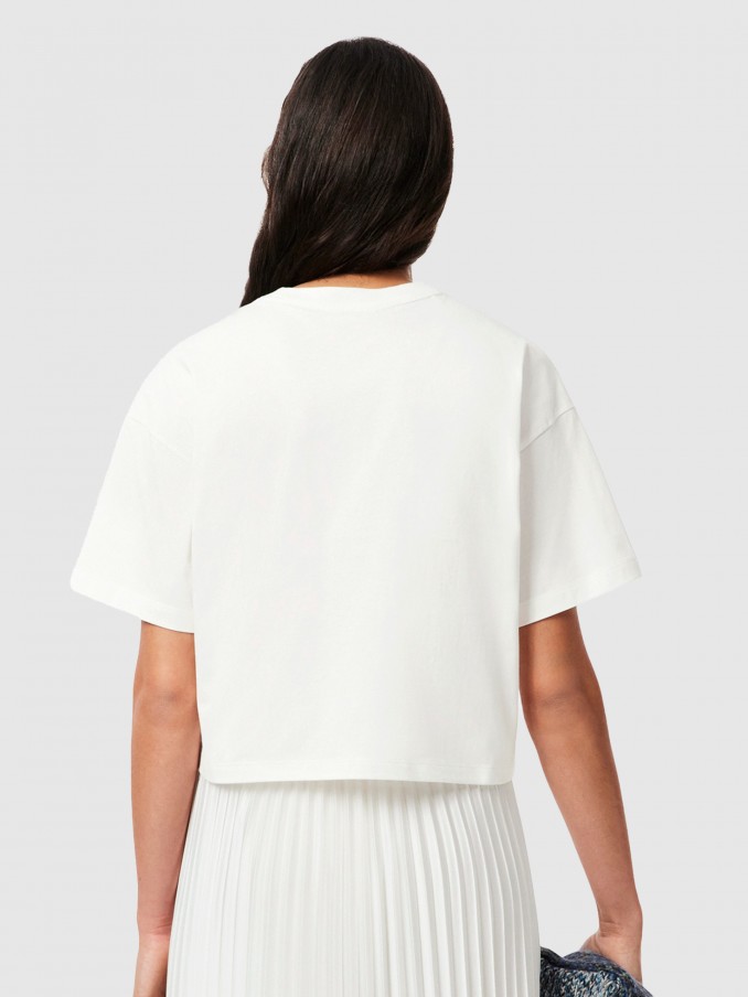 T-Shirt Woman Cream Lacoste
