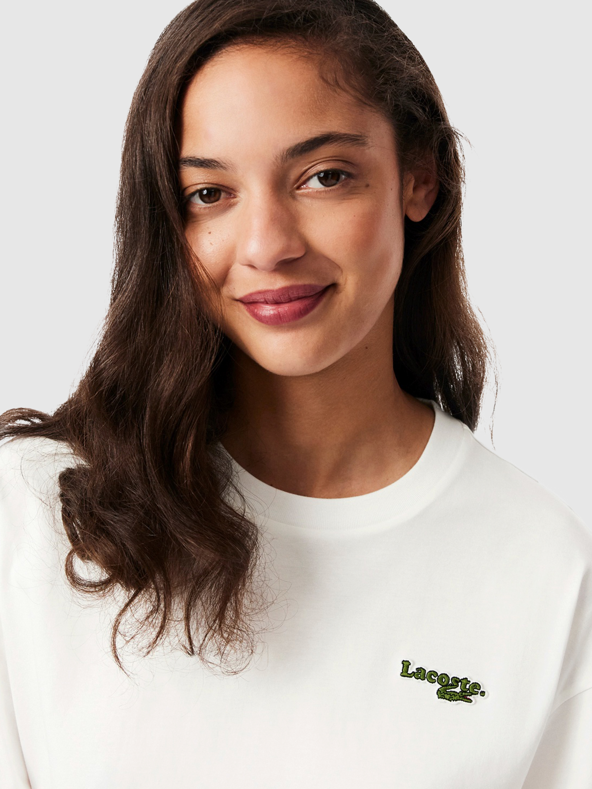 T-Shirt Woman Cream Lacoste