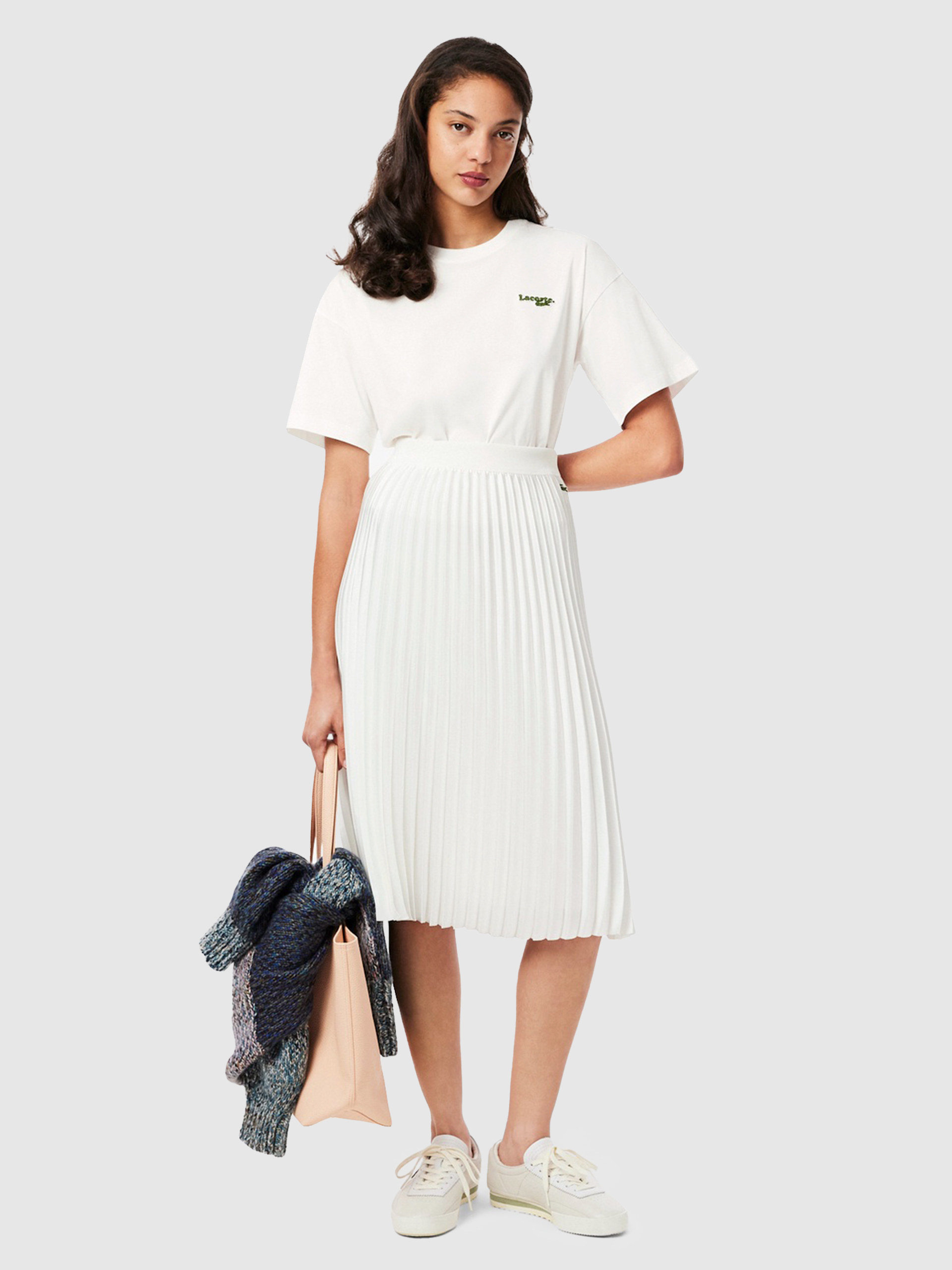 T-Shirt Woman Cream Lacoste