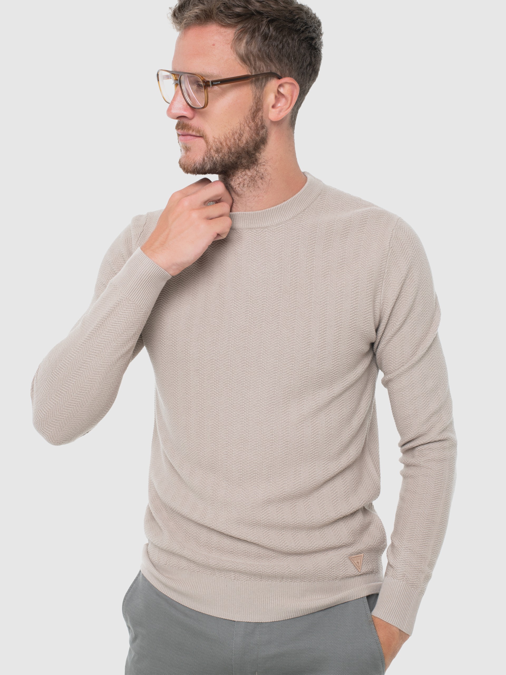 Pullover Man Beige Guess