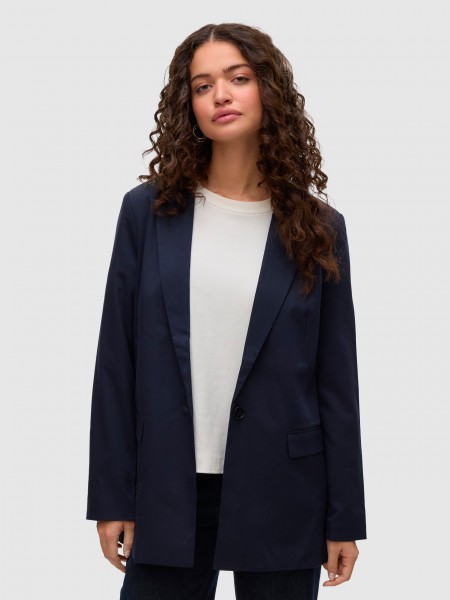 Blazer Mujer Azul Marino Vero Moda