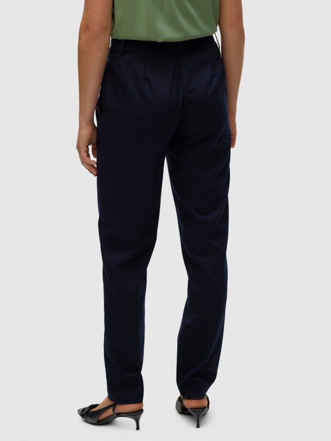 Pantalones Mujer Azul Marino Vero Moda
