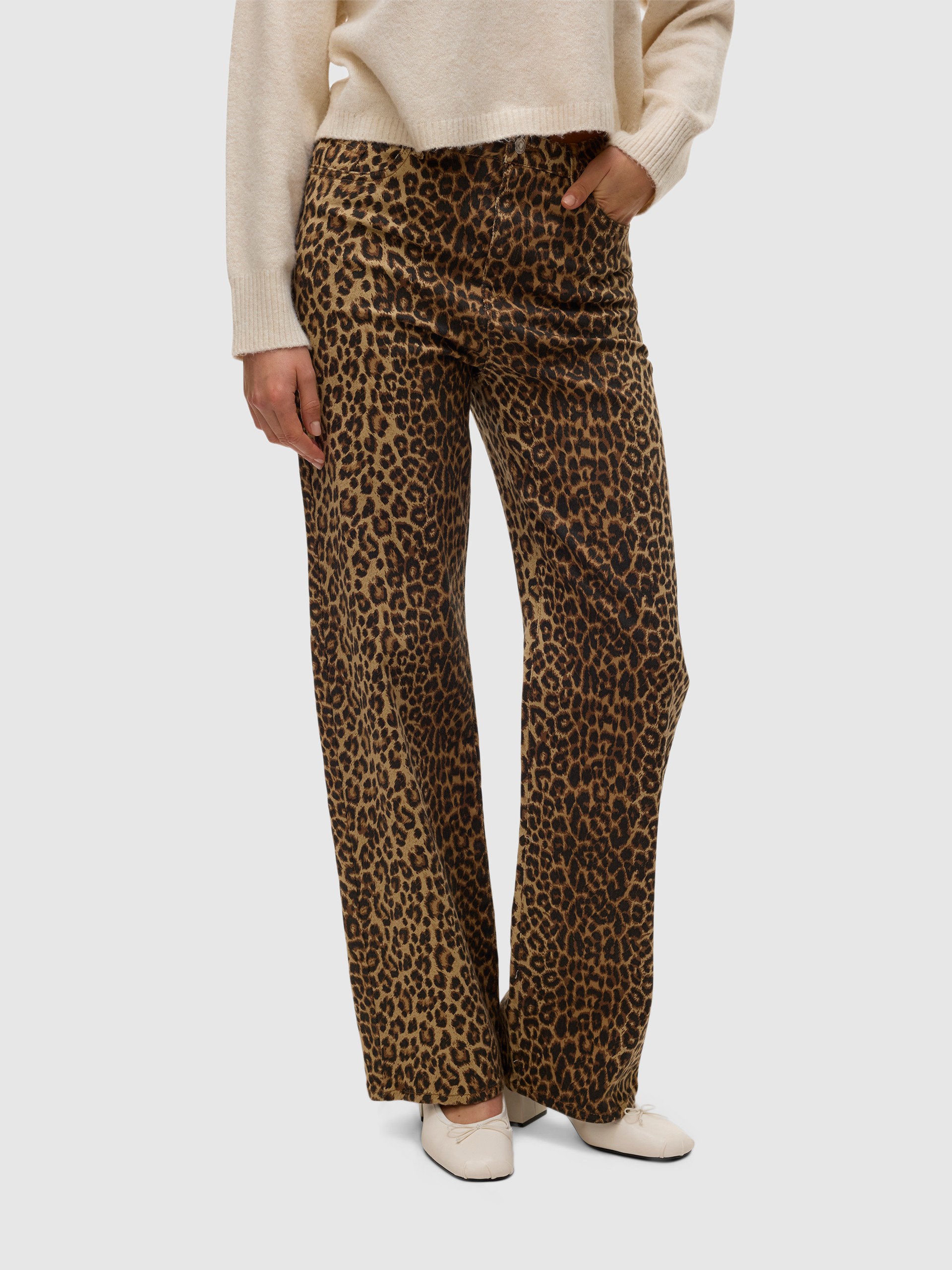 Pantalones Mujer Estampado Animal Vero Moda