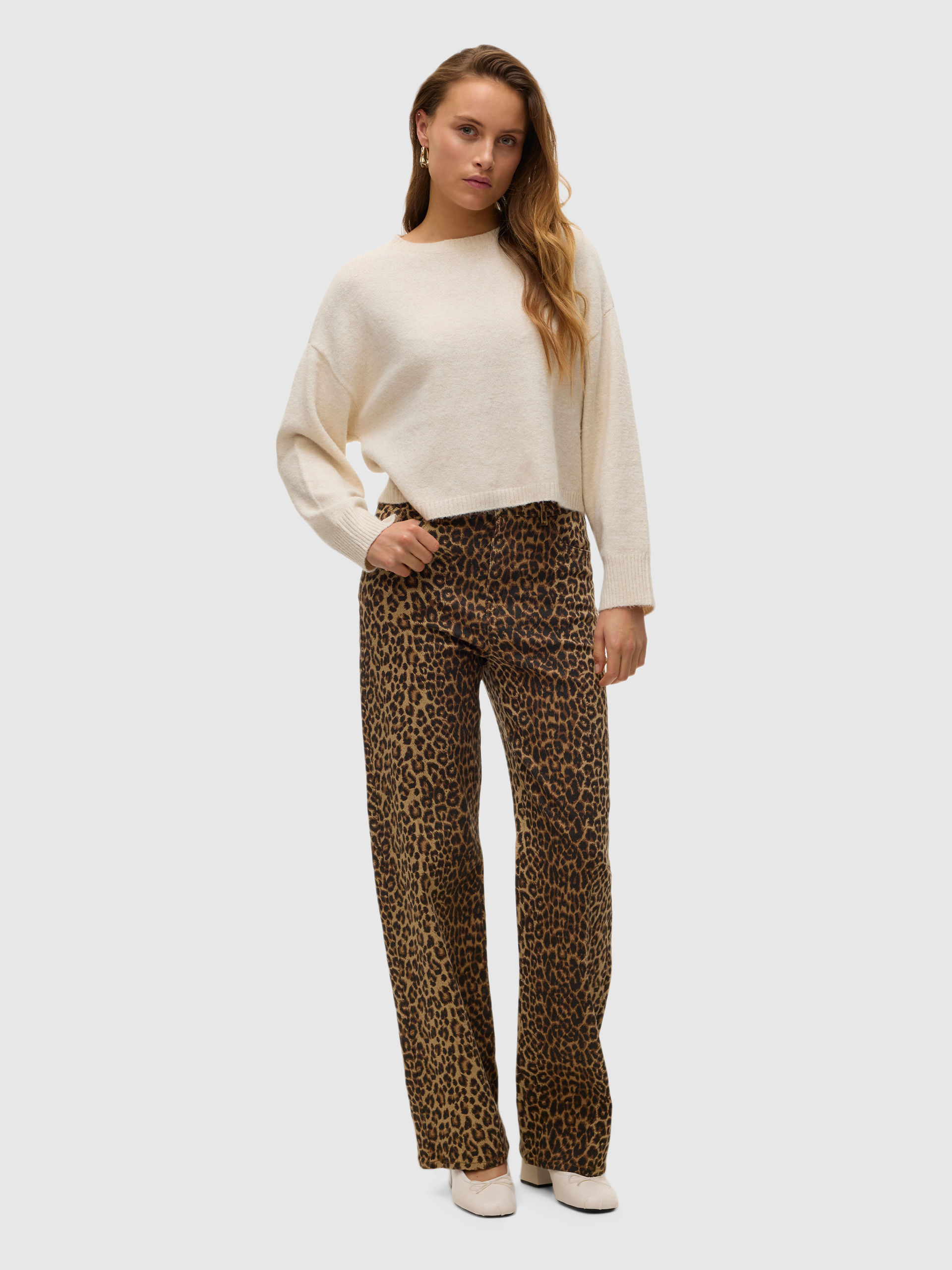 Pantalones Mujer Estampado Animal Vero Moda