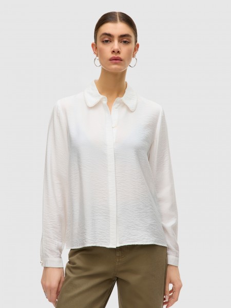 Camisa Mujer Crema Vero Moda