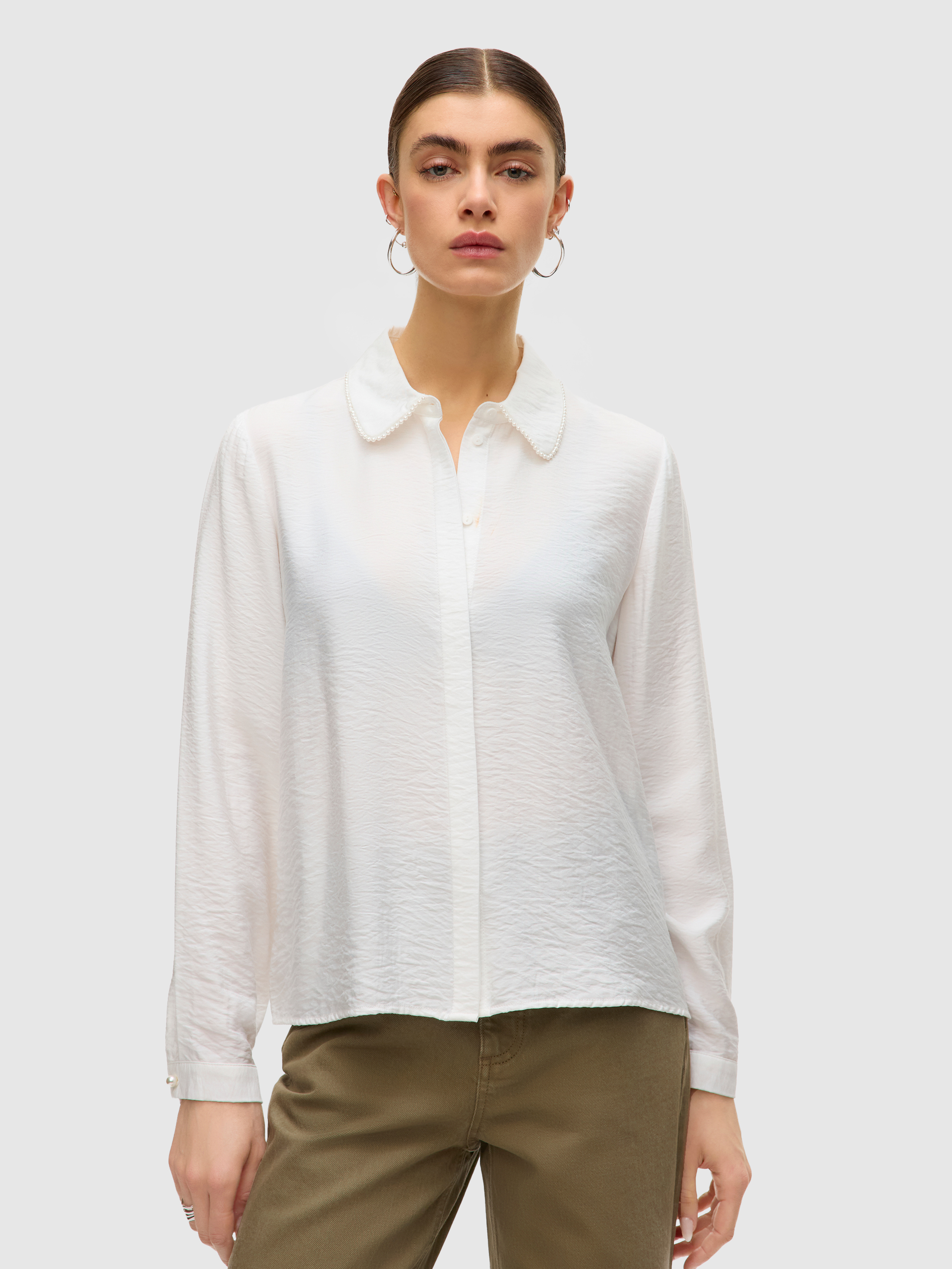 Camisa Mujer Crema Vero Moda