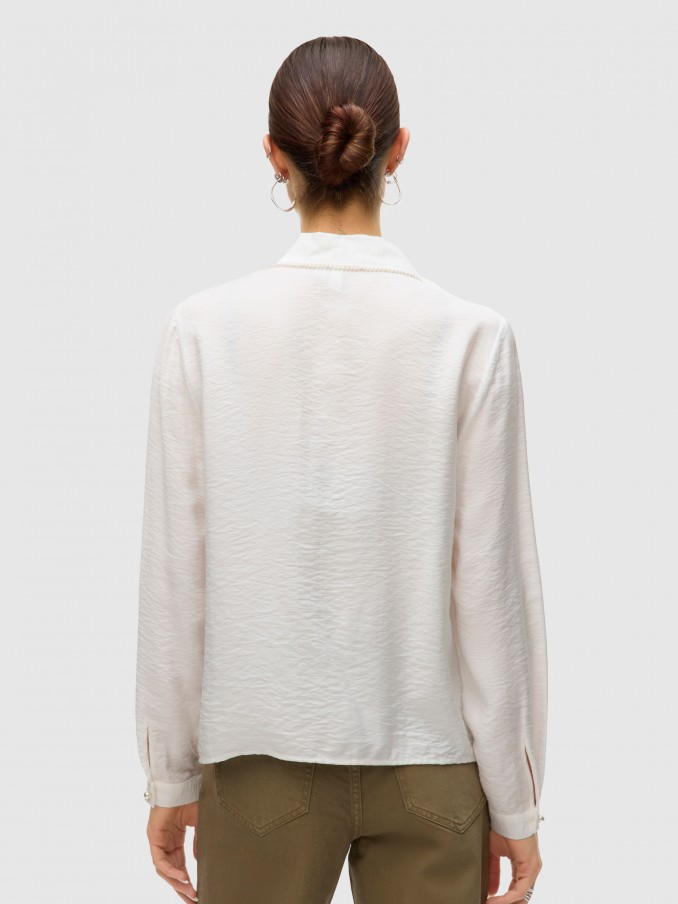 Camisa Mujer Crema Vero Moda