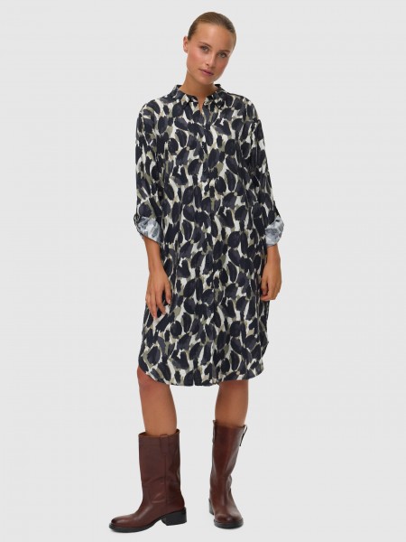 Dress Woman Navy Blue Vero Moda