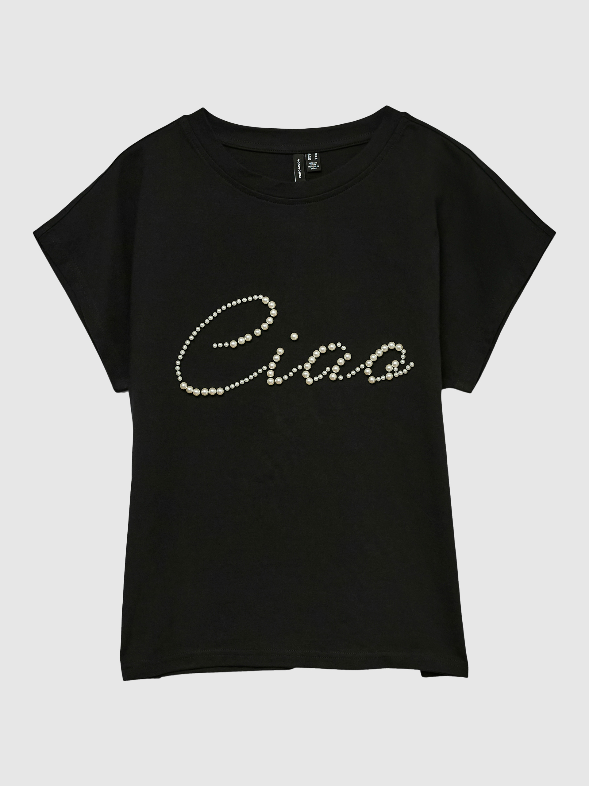 Camiseta Mujer Negro Vero Moda