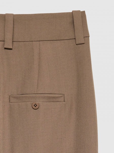 Pants Woman Beige Vero Moda