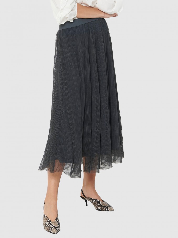 Falda Mujer Gris Only
