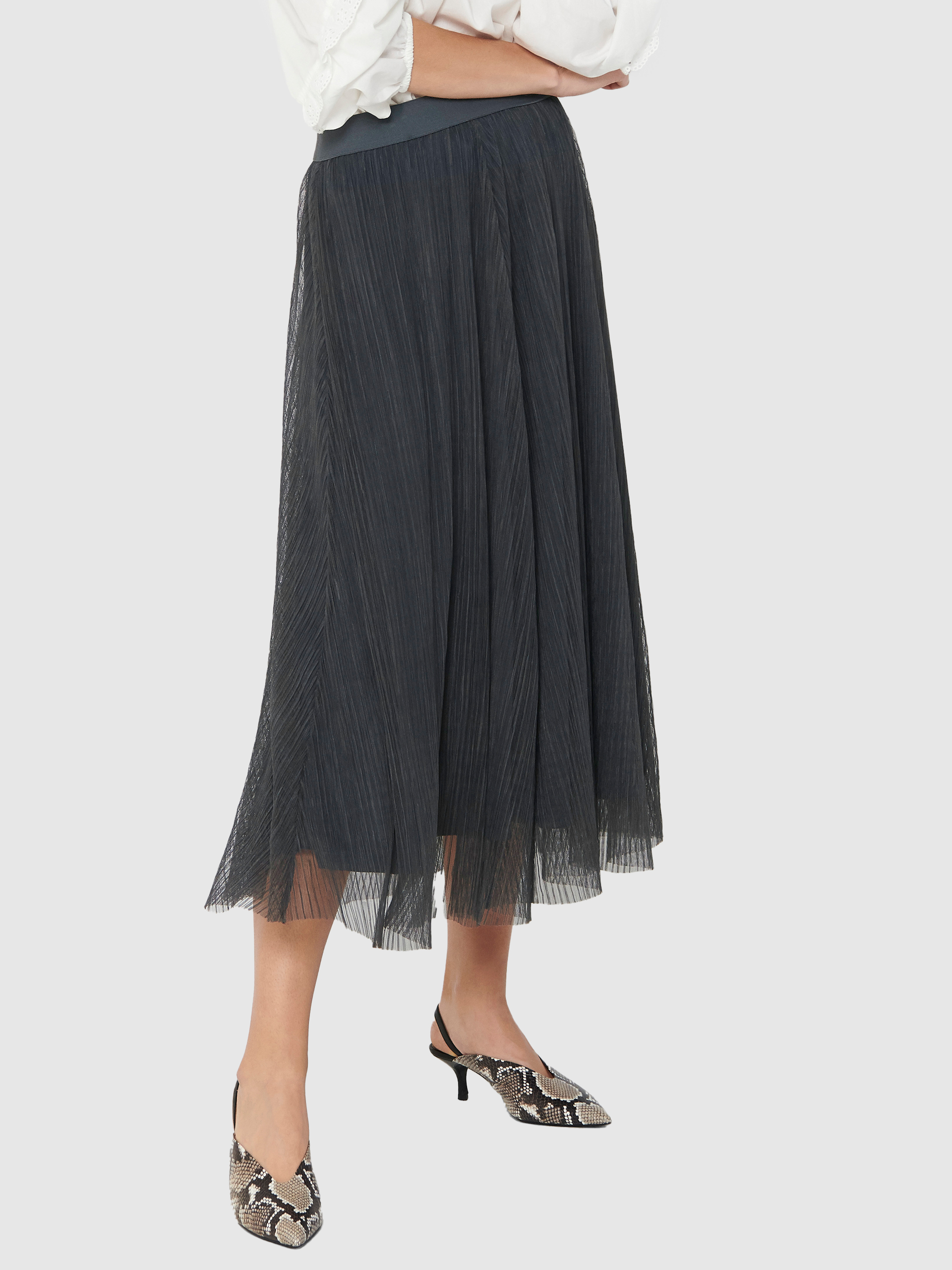 Falda Mujer Gris Only