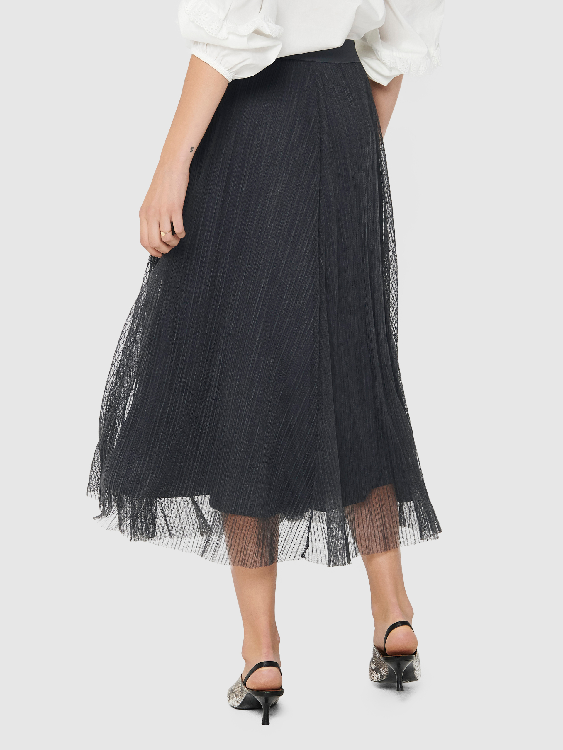 Falda Mujer Gris Only