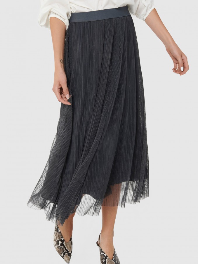 Falda Mujer Gris Only
