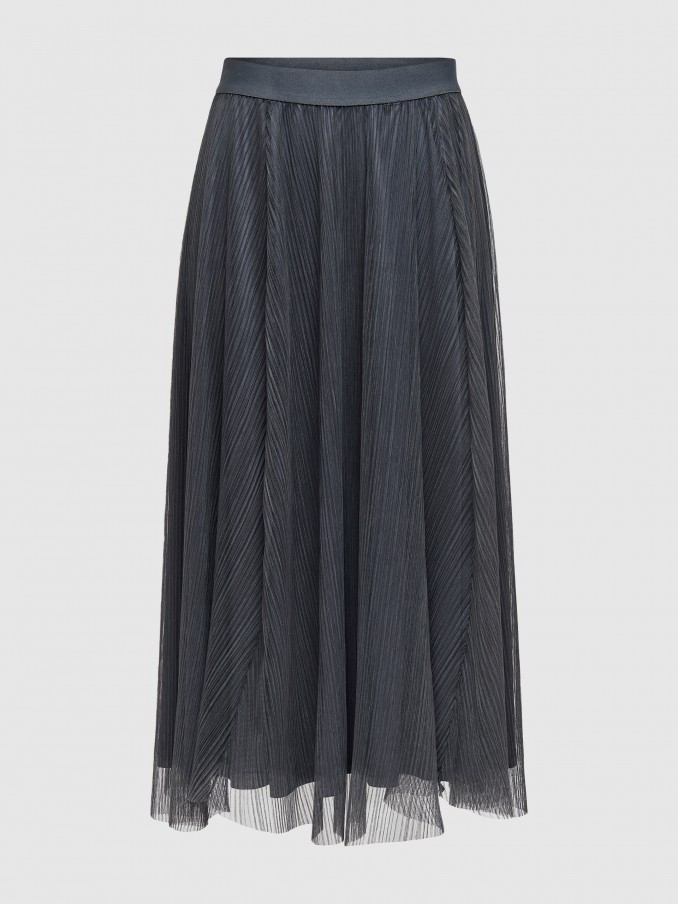 Falda Mujer Gris Only