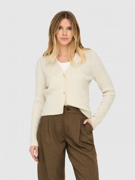 Chaqueta Mujer Crema Only
