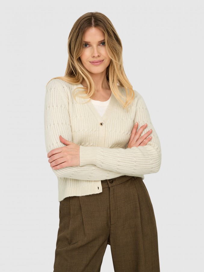 Chaqueta Mujer Crema Only