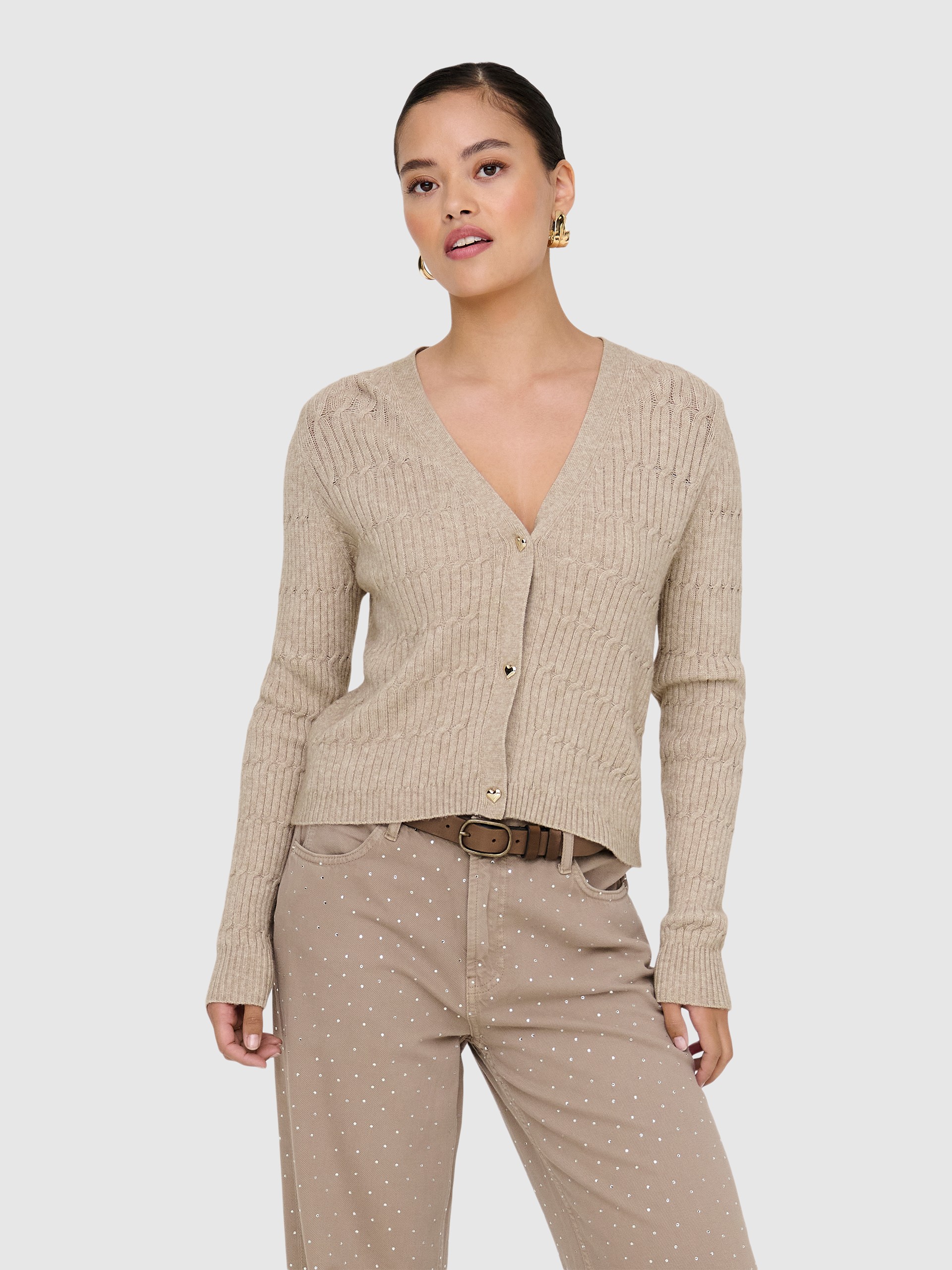 Jacket Woman Taupe Only