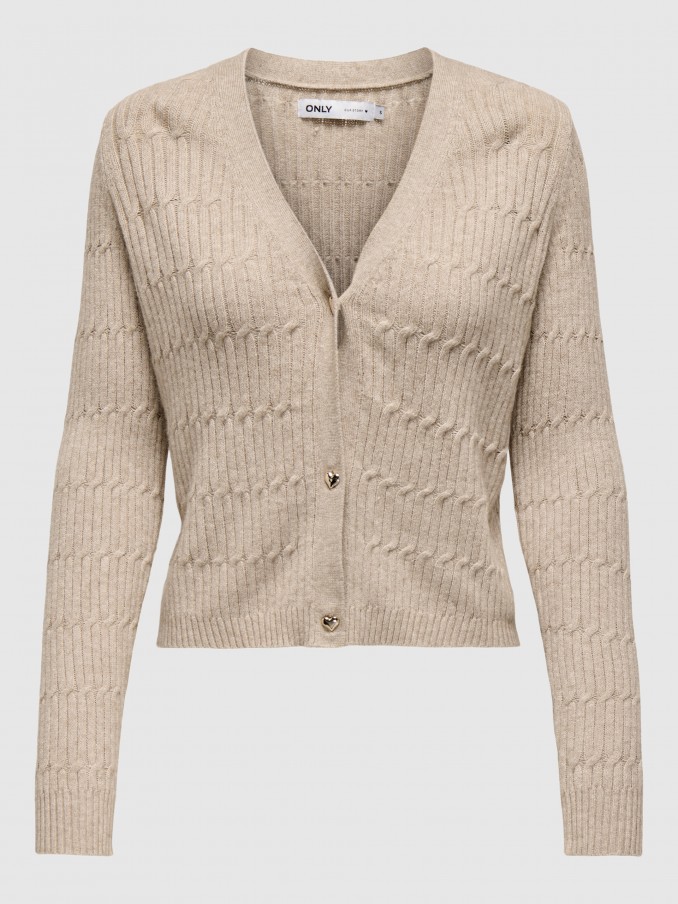 Jacket Woman Taupe Only