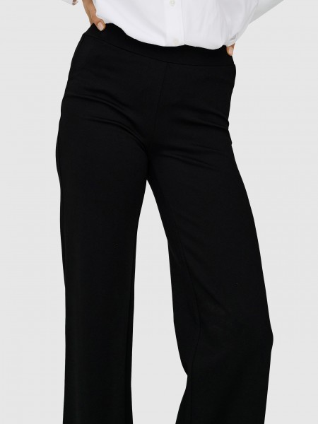 Pantalones Mujer Negro Only