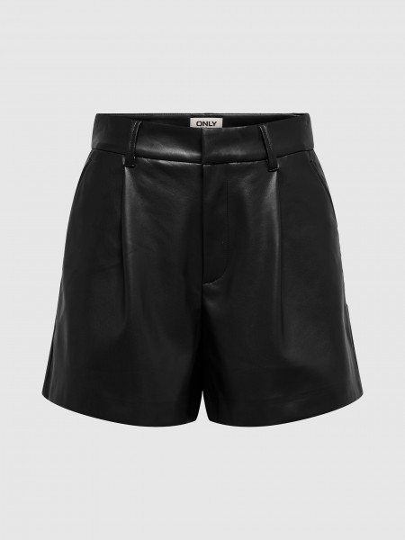 Pantalones Cortos Mujer Negro Only