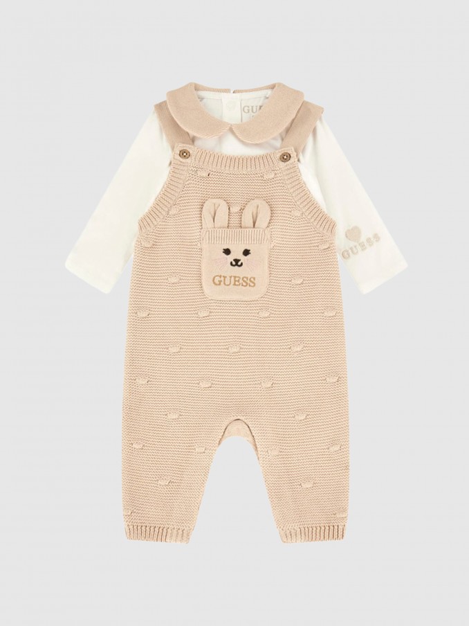 Overall Baby Girl Beige Guess