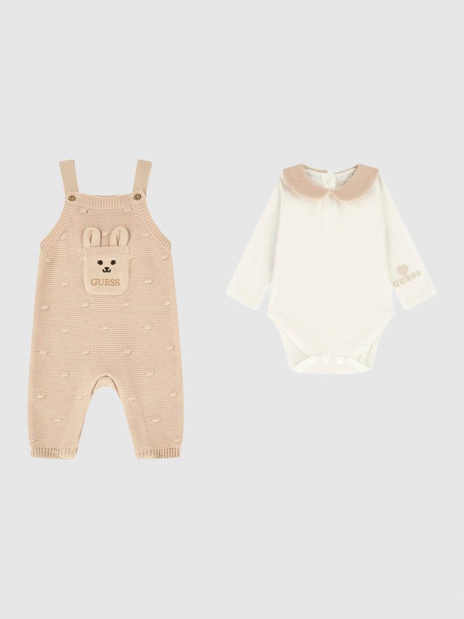 Overall Baby Girl Beige Guess