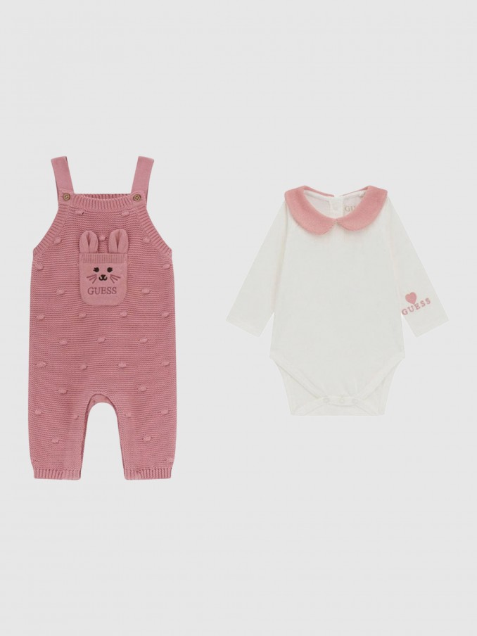 Overall Baby Girl Rose Guess