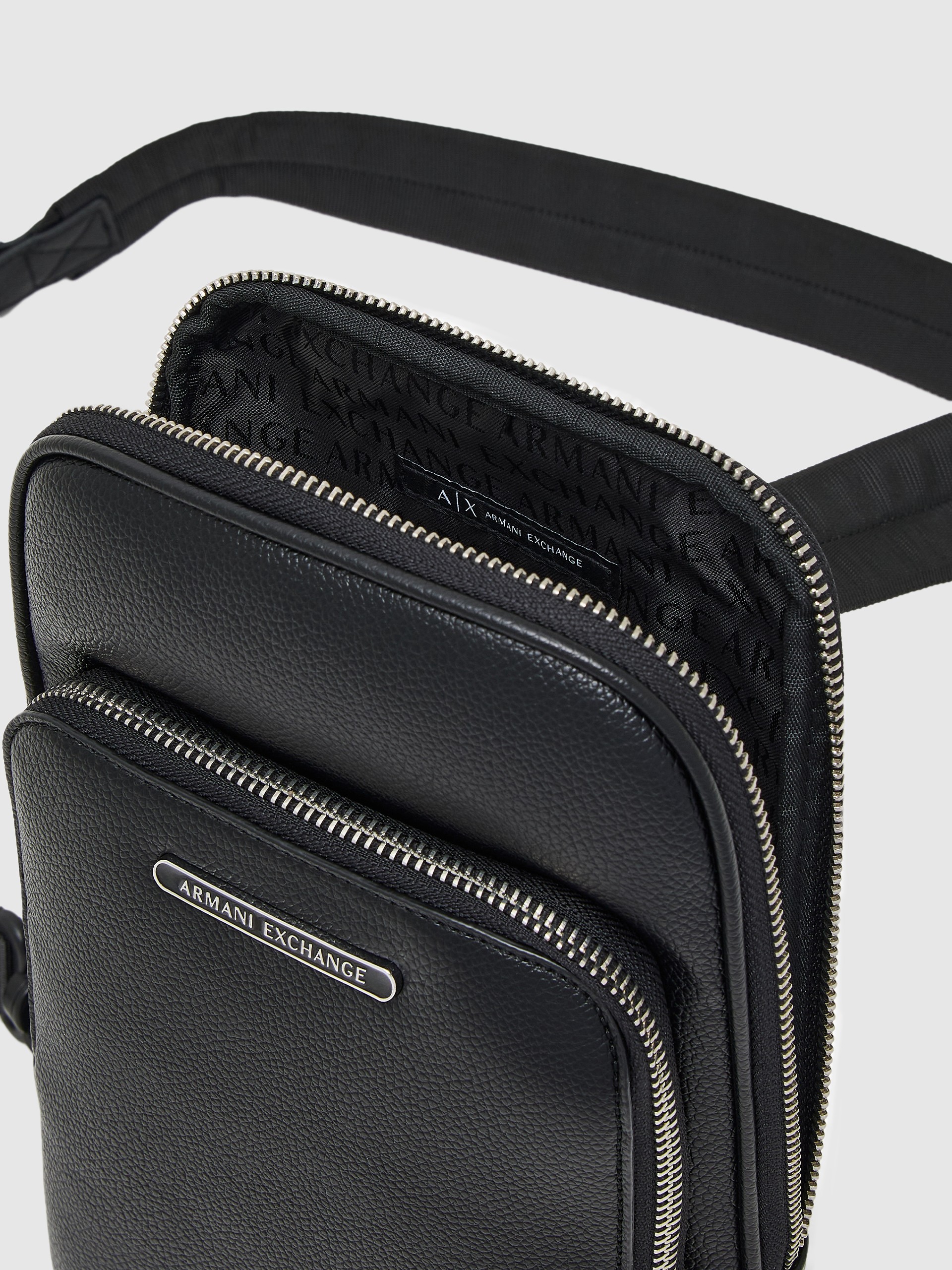 Bolsos de Hombro Hombre Negro Armani Exchange