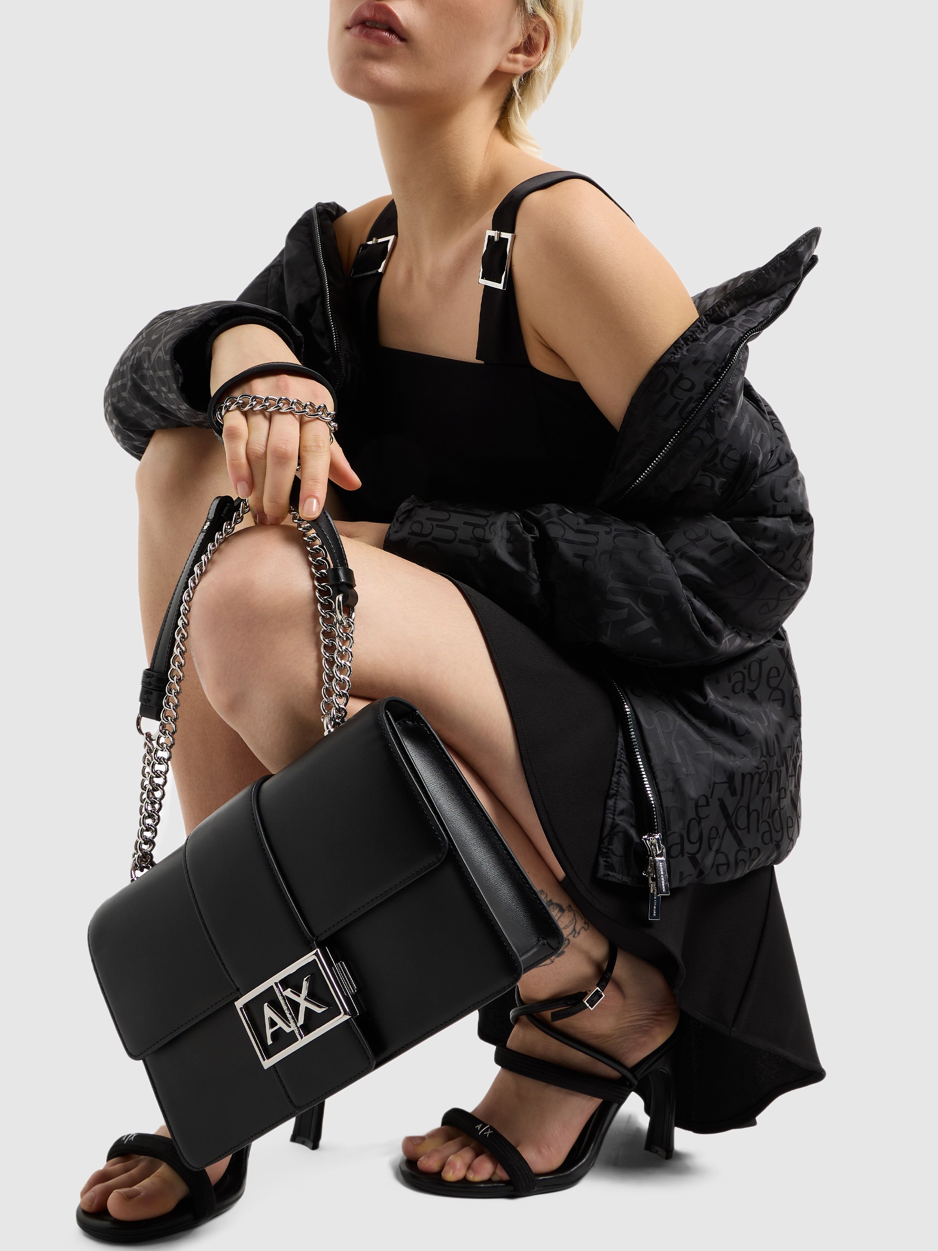 Shoulder Bags Woman Black Armani Exchange